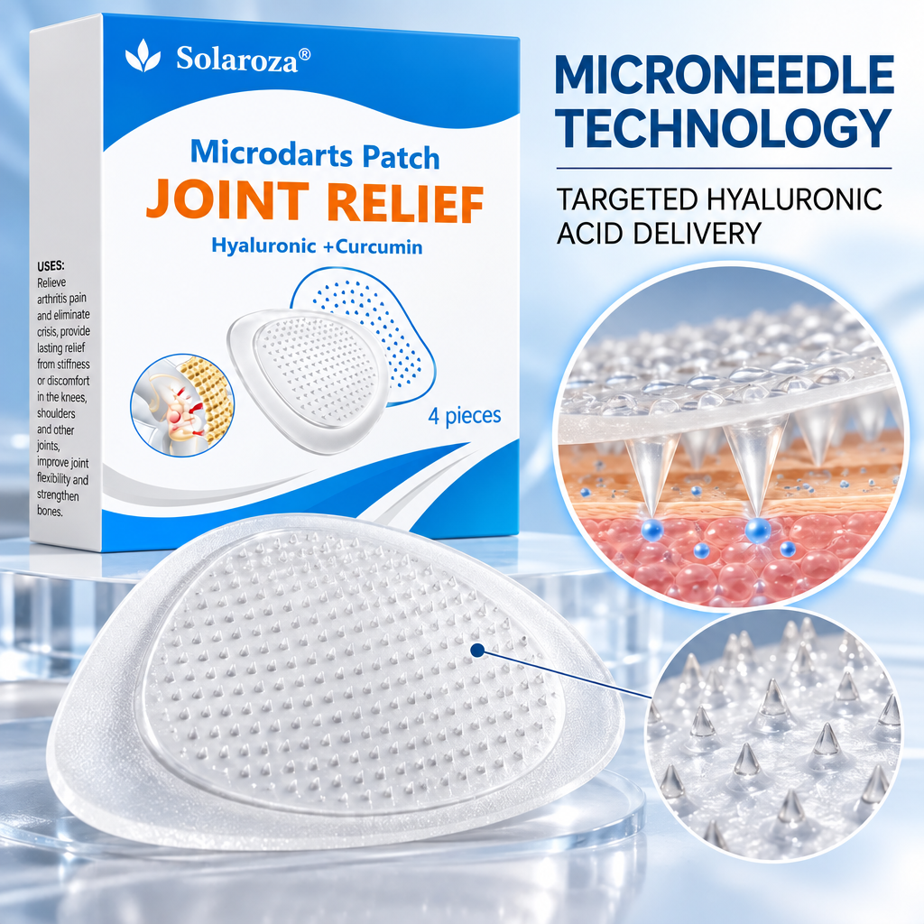 Solaroza® Microneedle Patch: Deep Relief for Stiff Knees & Aching Joints