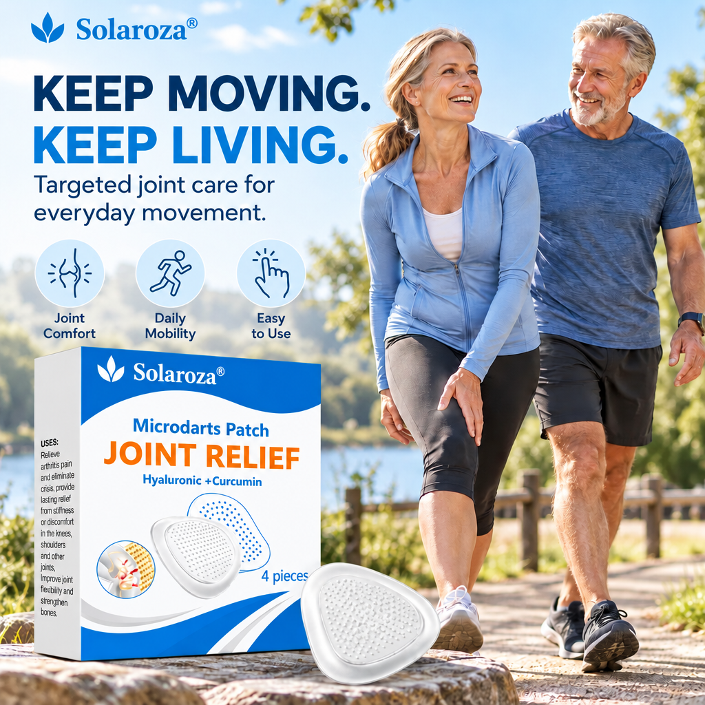 Solaroza® Microneedle Patch: Deep Relief for Stiff Knees & Aching Joints