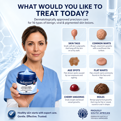 🧑‍⚕️ 𝐒𝐨𝐥𝐚𝐫𝐨𝐳𝐚® 7-Day Skin Tag & Pigmentation Removal Cream (Painless Formula – Scar-Free) 🇿🇦
