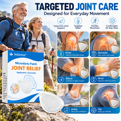 Solaroza® Microneedle Patch: Deep Relief for Stiff Knees & Aching Joints