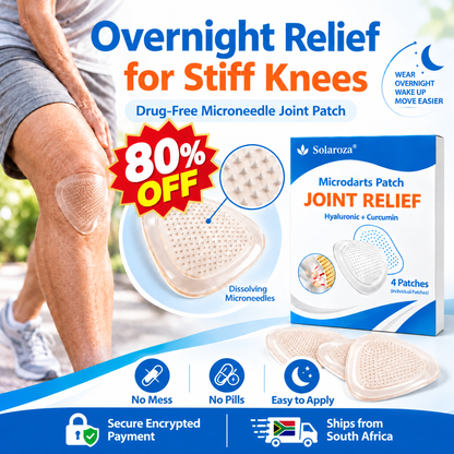 Solaroza® Microneedle Patch: Deep Relief for Stiff Knees & Aching Joints